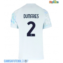 Camisa de time de futebol Inter Milan Denzel Dumfries #2 Replicas 2º Equipamento 2025-26 Manga Curta